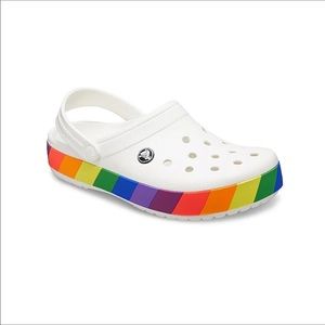 Rainbow crocs